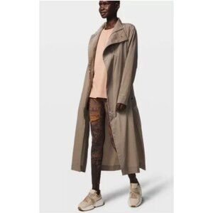 Lululemon The Lab Moraine Nomad Gray Long Zip-Up Coat Size Large